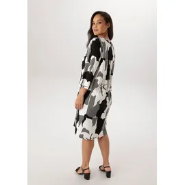 aniston plus Jerseykleid Midi Schwarz/Weiß 46