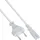 InLine Netzkabel, Netzstecker auf Euro 8 C7 Stecker, weiß
