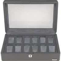 Windrose Uhrenbox Tempora Aufbewahrung Ø max.40 mm Grau