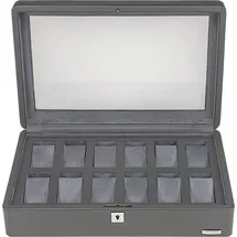 Windrose Uhrenbox Tempora Aufbewahrung Ø max.40 mm Grau