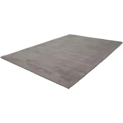 Teppich OBSESSION "My Maori 220", grau (taupe), B:200cm H:13mm L:290cm, Viskose, Teppiche, Uni-Farben, Material: 100% Viskose, handgewebt, große Farbauswahl