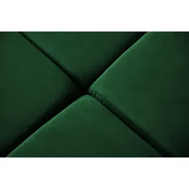 KAWOLA Sofa NEVADA Ecksofa Velvet smaragd Recamiere links - Grün