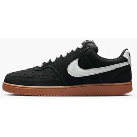 Nike Court Vision Low Herren Black / White / Gum Medium Brown 45