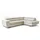 storez24 Eckcouch Textil 3-Sitzer Beige