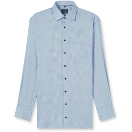 Olymp Luxor, modern fit, New-Kentkragen, extra langer Arm, bleu, 100% Baumwolle, Hemden,