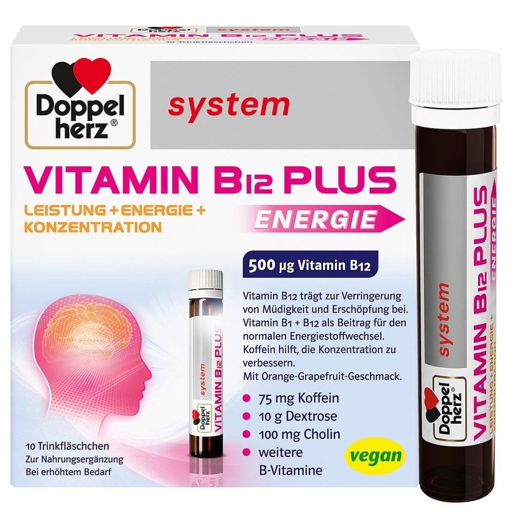 Doppelherz Vitamin B12 Plus system Trinkampullen