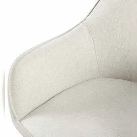 CLP 2er Set Esszimmerstühle Boise Mit Stoffbezug I Polsterstühle Mit Robustem Metallgestell & Bodenschonern