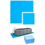 Eyepower Poolunterlage blau 6,6 m2