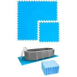 Eyepower Poolunterlage blau 6,6 m2