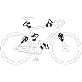 Zéfal ZEFAL Gizmo Universal-Befestigungssystem für Flaschenhalter Fahrrad, Schwarz, Universal