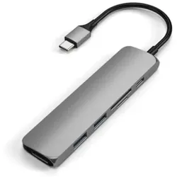 Satechi Type-C USB Passthrough HDMI Hub V2 Space Grau