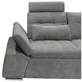 ed-lifestyle Ecksofa Polyester 2-Sitzer Grau