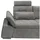 ed-lifestyle Ecksofa Polyester 2-Sitzer Grau