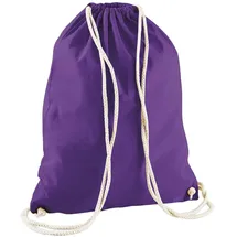 Westford Mill - Cotton Gymsac Stoffbeutel - purple 37 x 36 cm