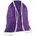 Cotton Gymsac Stoffbeutel purple 37 x 36 cm