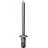 GESIPA Blindniettechnik GmbH PolyBulb Blindniete Alu/Stahl Flachrundkopf 4,8 x 11 mm