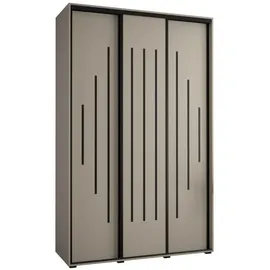 möbel kryspol Schwebetürenschrank Dakota 160 x 235,2 x 45 cm Schwarz