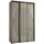 möbel kryspol Schwebetürenschrank Dakota 160 x 235,2 x 45 cm Schwarz