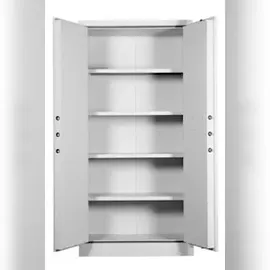 Proregal Feuerschutzschrank Shark| 5 Ordernhöhen HxBxT 195x95x55 cm Grau