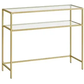 VASAGLE Konsolentisch Gold