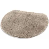 Meusch Cover Gr. 51, grau Taupe, H:20mm, Kunstfaser, Badematten, Uni Farben, waschbar
