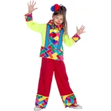 WILBERS & WILBERS 3811 - Kinderkostüm Clown, dreiteilig, fröhliches Clownkostüm für Karneval, Mottopartys