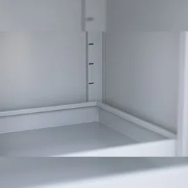 Lüllmann Umweltschrank 566251 enzianblau, lichtgrau 91,6 x 42,2 x 195,0 cm, aufgebaut, 1 St.