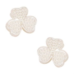 SOHO Maisie Mini Haarklammer Klee Weiss 