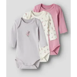 NAME IT Damen Nbfbody 3P Ls Flower Noos, Jet Stream, Numeric_92 - numeric_92