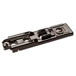 Möbel-Linear-Montageplatte,Distanz 1,5mm, Sensys, 9117471,Stahl obsidianschwarz