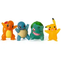 Pokémon Select Battle Figur 4er Pack, je 7,5cm, Mehrfarbig