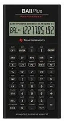 BAII PLUS PROFESSIONAL - financial calculator