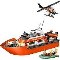 LEGO City Rettungsboot der Küstenwache mit Hubschrauber 60504