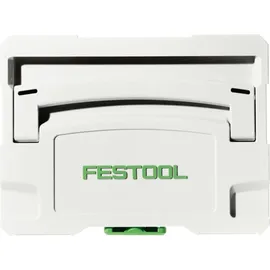 Festool SYSTAINER SYS 4 T-LOC SYS-HWZ Box Werkzeugkoffer ( 497658 ) lichtgrau koppelbar mit Holzeinsatz