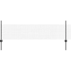 vidaXL Zaun 0,5 x 10 m Grau/Verzinkt