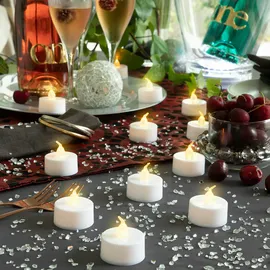 InnovaGoods LED-Teelicht-Set Romandle 12 St. weiß