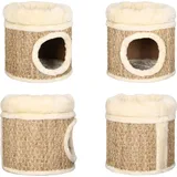 vidaXL Katzenhaus mit m Katzenbett 33 cm Seegras - Katzenhaus - Katzenhäuser - Katzenbett - Katzenbetten - Beige