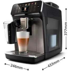 Philips 5500 Series LatteGo EP5549/70 Schwarz/Silber