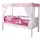 TICAA Himmelbett Lino Mini Kiefer weiß stern-rosa