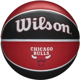 Wilson Basketball NBA Team Tribute Chicago Bulls Outdoor, Gummi, Größe: 7
