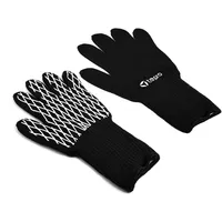Tepro Grillhandschuhe 2er-Set hitzebeständig schwarz