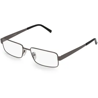 Fielmann MC 401 CL Herren-Brille inkl. Gläser Vollrand Eckig Metall-Gestell 53mm/17mm/140mm, grau