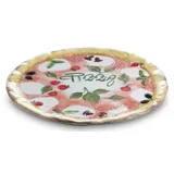 Bassano Ausgefallene italienische Keramik, runder Pizzateller 38 cm