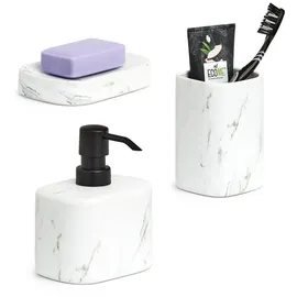 Zeller Present Seifenschale aus Keramik, Marble