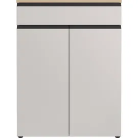 Germania Cormano 90 x 120 x 41 cm mit einem Schubkasten und zwei Türen grau / grau