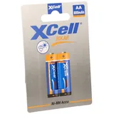 XCell Solar Akkus X800AA Ni-MH 1,2V 800mAh 2er Blister