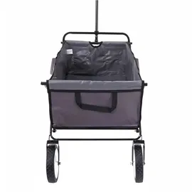 Mendler Bollerwagen HWC-E38 grau Hecktasche grau