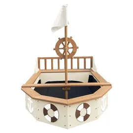 Axi Sandkasten Boot mit Abdeckung Beige