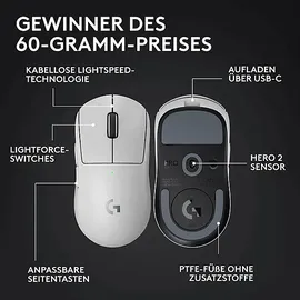 Logitech G PRO X SUPERLIGHT 2 Weiß