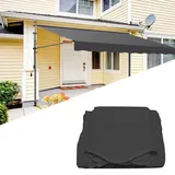 LYUCAYHQ Klemmmarkise Ersatzstoff, Markisen (ohne Rahmen), Polyester, Wasserabweisendes Vordach, UV-Schutz, Sonnenschutz für Hof, Veranda (Color : Gray, Size : 235cm/92.5in)